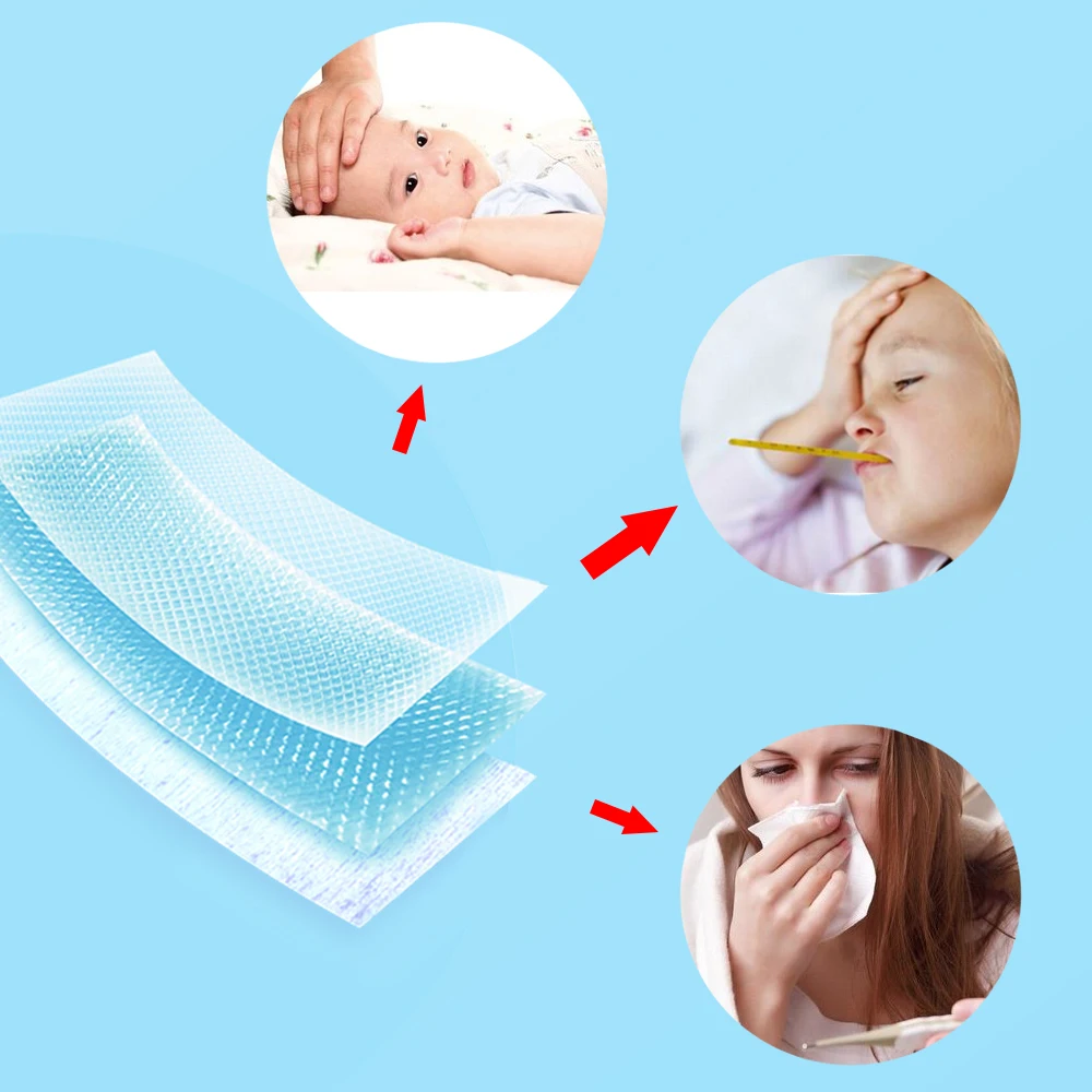 5/10/20Pcs Baby Fever Down Medical Plaster Ice Gel Cooling Patches Migraine Headache Pad Lower Temperature Polymer Hydrogel
5/10/20Pcs Baby Fever Down Medical Plaster Ice Gel Cooling Patches Migraine Headache Pad Lower Temperature Polymer Hydrogel