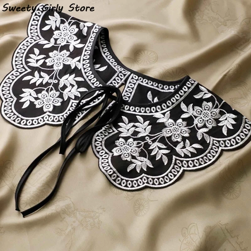 Women Detachable Collar Stays Flower Lace Fake Collar Blouse Elegant Decor Flower Blouse Top Vintage Lapel Lady Shirt Neckline
Women Detachable Collar Stays Flower Lace Fake Collar Blouse Elegant Decor Flower Blouse Top Vintage Lapel Lady Shirt Neckline