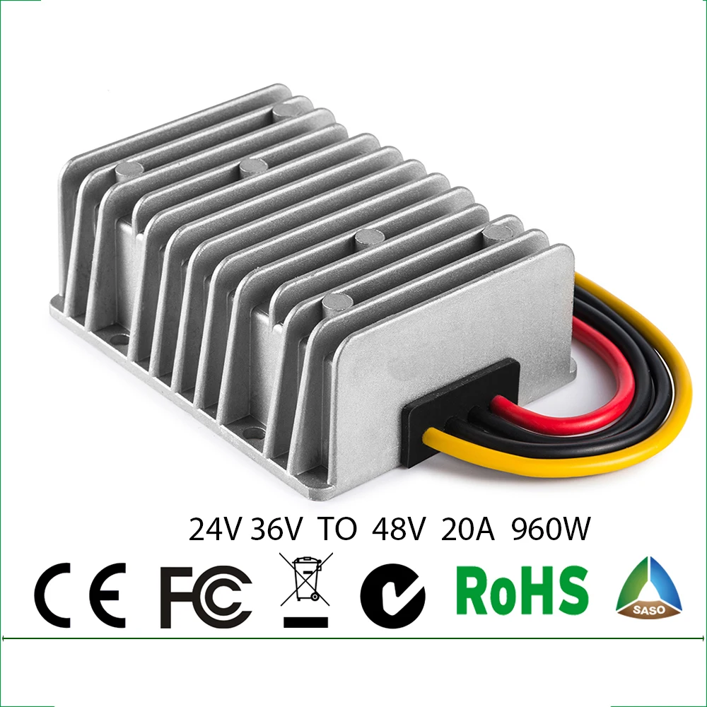 Waterproof 24V 36V TO 48V 20A STEP UP BOOST DC DC REGULATOR 20 AMP 960WATT 24VDC 36VDC TO 48VDC 20AMP
Waterproof 24V 36V TO 48V 20A STEP UP BOOST DC DC REGULATOR 20 AMP 960WATT 24VDC 36VDC TO 48VDC 20AMP
