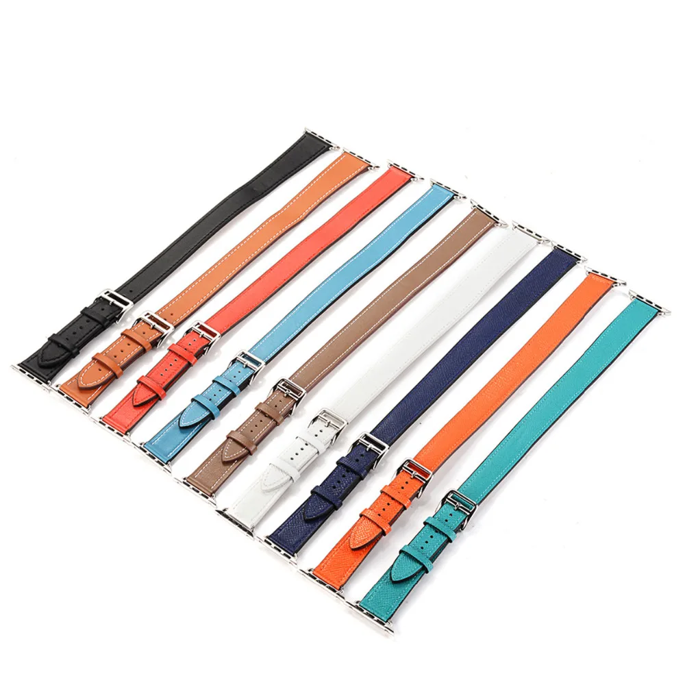 Double tour band for Apple watch 44mm 40mm Textured Genuine Leather bracelet strap iWatch series 6 3 4 5 38 42mm for applewatch
Double tour band for Apple watch 44mm 40mm Textured Genuine Leather bracelet strap iWatch series 6 3 4 5 38 42mm for applewatch