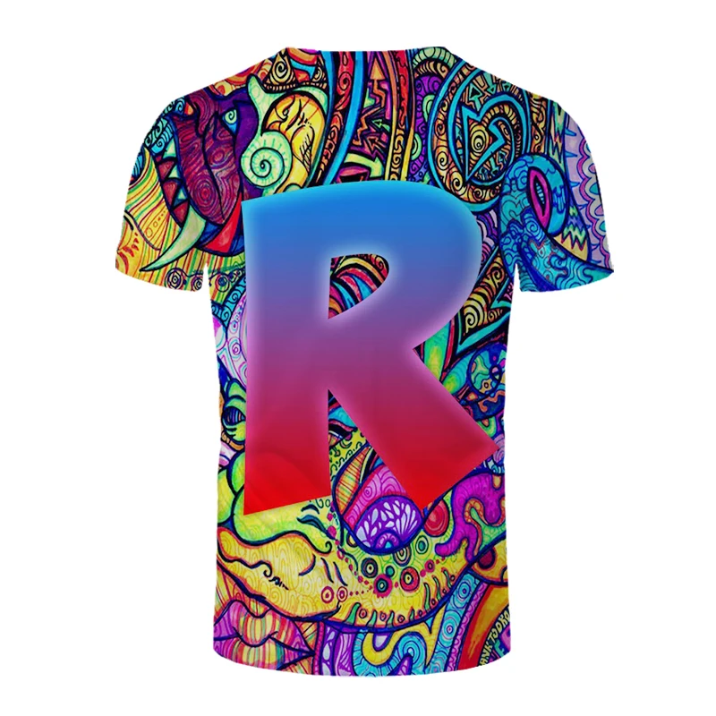 summer Men/women Colorful letters pattern 3d printed T-shirt fashion short-sleeved men's casual comfortable hip hop tees tops 3D
summer Men/women Colorful letters pattern 3d printed T-shirt fashion short-sleeved men's casual comfortable hip hop tees tops 3D