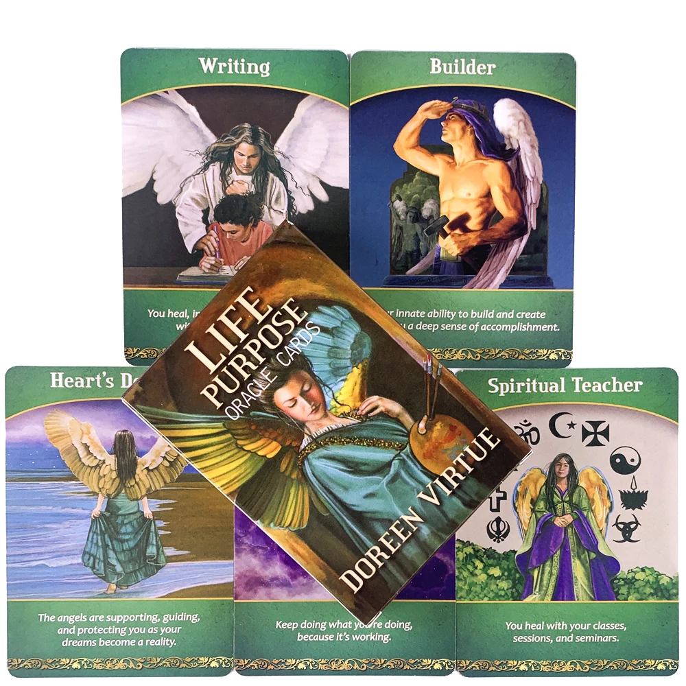 Life Purpose Oracle Cards Fate Divination Witchcraft Supplies High Quality Fullcolor Paper Family Entertainment Games
Life Purpose Oracle Cards Fate Divination Witchcraft Supplies High Quality Fullcolor Paper Family Entertainment Games