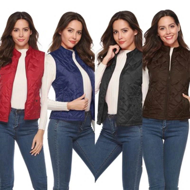 Women Autumn and winter Padded Vest Jacket Female Fashion Vest Coat Casual Zipper Hooded Sleeveless Waistcoat Warm Short Vest
Women Autumn and winter Padded Vest Jacket Female Fashion Vest Coat Casual Zipper Hooded Sleeveless Waistcoat Warm Short Vest