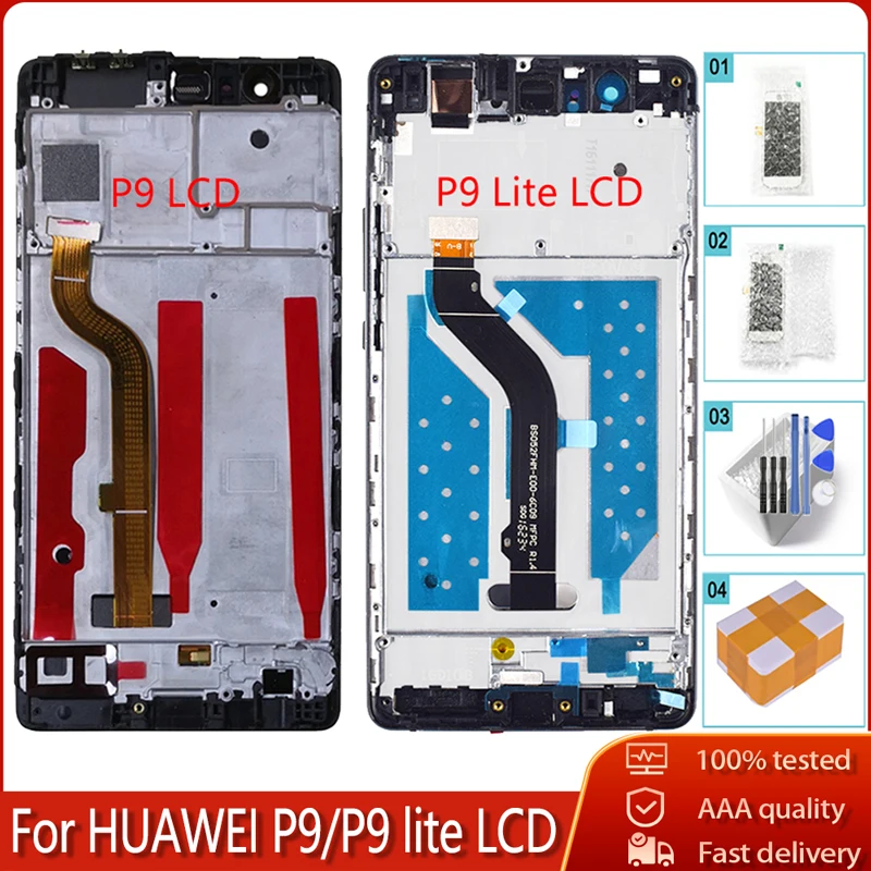 Оригинальный ЖК дисплей для Huawei P9 Lite сенсорный экран 5 2 дюйма дигитайзер в сборе с