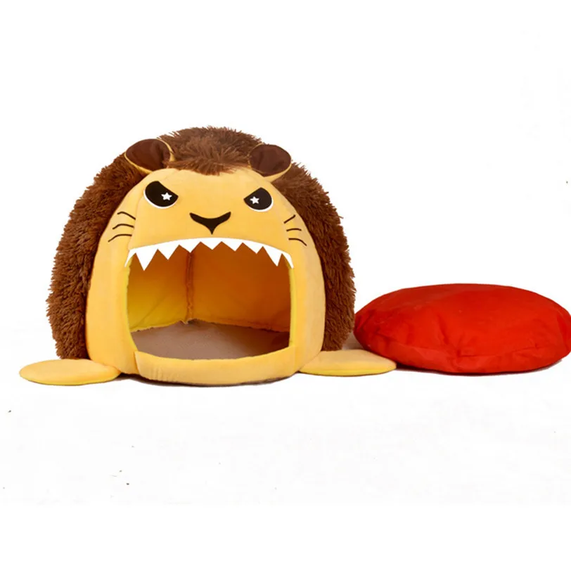 Foldable Pet House Dog Bed Lion Shape Dog House With Pad Cute Pet Kennel Nest Warm Dog Sofas Cat Sleeping Bed Dog Products
Foldable Pet House Dog Bed Lion Shape Dog House With Pad Cute Pet Kennel Nest Warm Dog Sofas Cat Sleeping Bed Dog Products