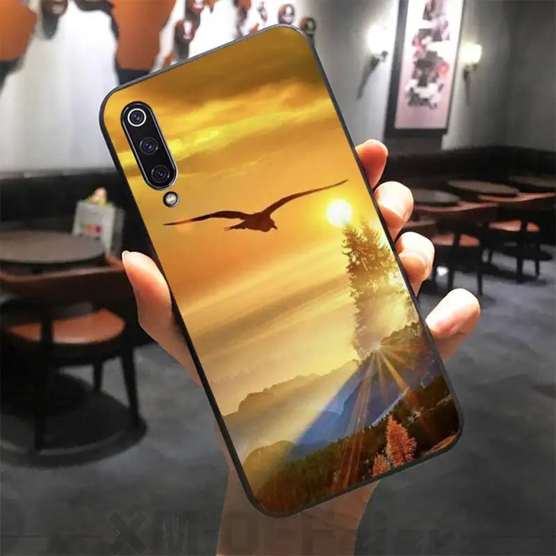 Чехол-накладка для Redmi Note 9 mi 8 9se 7 7a 8t 10 Pro Lite с изображением летающих животных орла