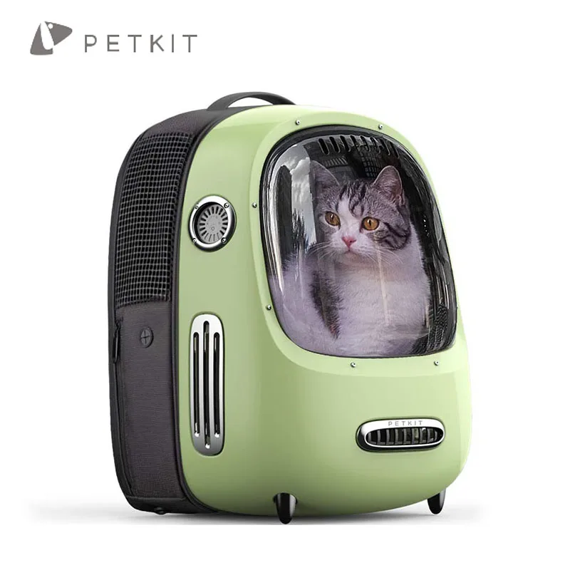 PETKIT Винтаж Стиль путешествия окна кошка рюкзак сумка для переноски