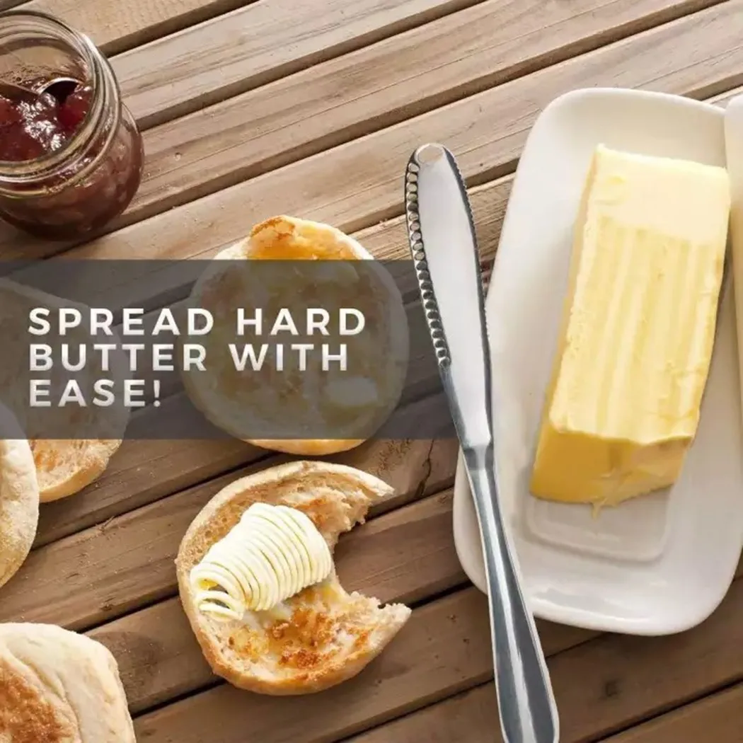 1 X Silve Butter Tool Stainless Steel Butter Spreader Tool Spreader Slicer Butter Curler Durable And Highly Corrosion Resistant
1 X Silve Butter Tool Stainless Steel Butter Spreader Tool Spreader Slicer Butter Curler Durable And Highly Corrosion Resistant