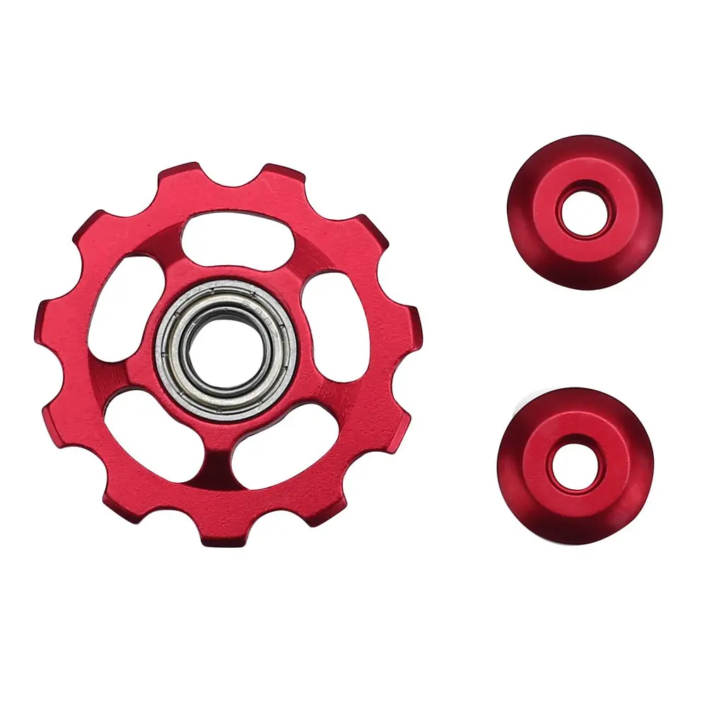 Aluminium Alloy Jockey Wheel 11T Bicycle Tension Wheel Rear Derailleur Pulley Guide Pulley Cycling Bike Accessories
Aluminium Alloy Jockey Wheel 11T Bicycle Tension Wheel Rear Derailleur Pulley Guide Pulley Cycling Bike Accessories