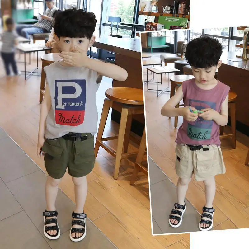 Children's Clothing 2021 Boys Summer Vest Suit 2-10 Years Old Fashion Kids Baby Boy Summer Sleeveless Shorts Two-piece Suit
Children's Clothing 2021 Boys Summer Vest Suit 2-10 Years Old Fashion Kids Baby Boy Summer Sleeveless Shorts Two-piece Suit