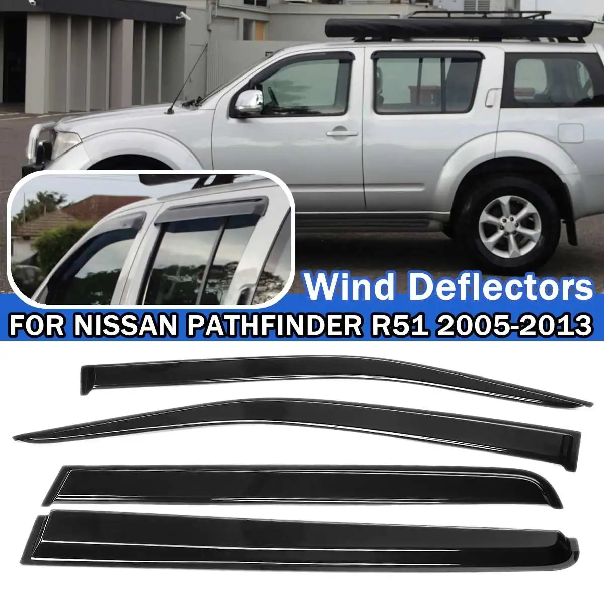 4 шт. автомобильные ветровые дефлекторы тонированные для NISSAN PATHFINDER R51 2005 2006 2007 2008 2009 2010-2013 навесные укрытия
4 шт. автомобильные ветровые дефлекторы тонированные для NISSAN PATHFINDER R51 2005 2006 2007 2008 2009 2010-2013 навесные укрытия