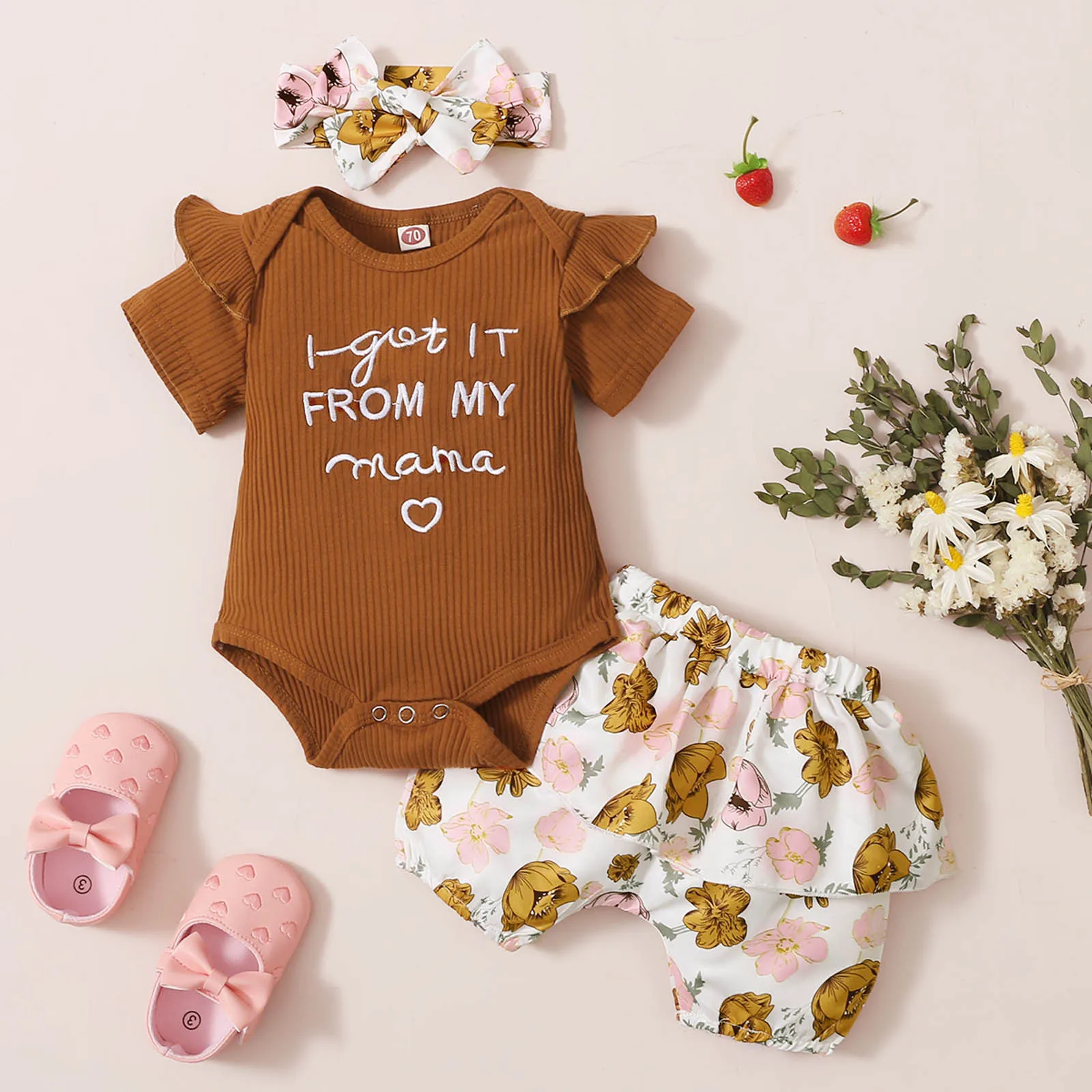 Baby Clothing Toddler Baby Girl Summer Short Sleeve Bodysuit Romper Jumpsuit Tops+Printed Pants+Headband Suit 3PCS Outfit Set
Baby Clothing Toddler Baby Girl Summer Short Sleeve Bodysuit Romper Jumpsuit Tops+Printed Pants+Headband Suit 3PCS Outfit Set