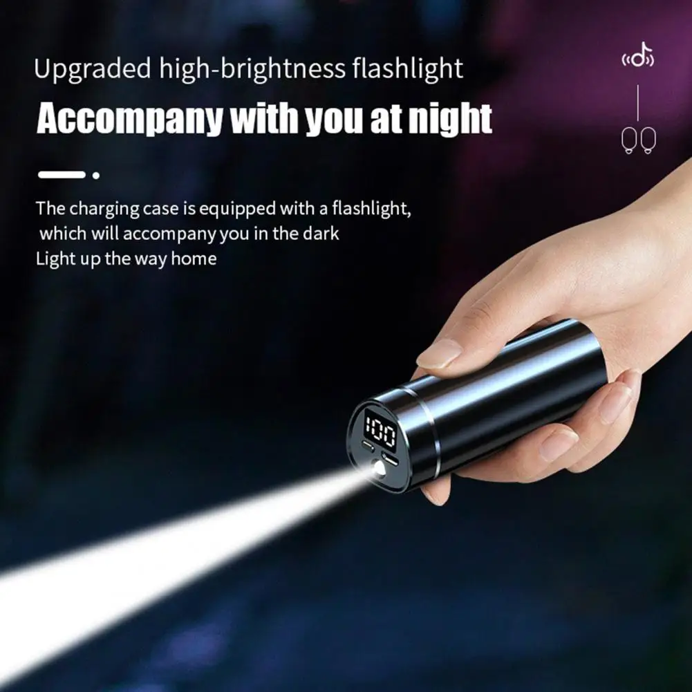 New Wireless Bluetooth 5.2 Headset Waterproof Sports Led Mirror Display and Battery Stereo Earphone HD Call With Flashlight
New Wireless Bluetooth 5.2 Headset Waterproof Sports Led Mirror Display and Battery Stereo Earphone HD Call With Flashlight
