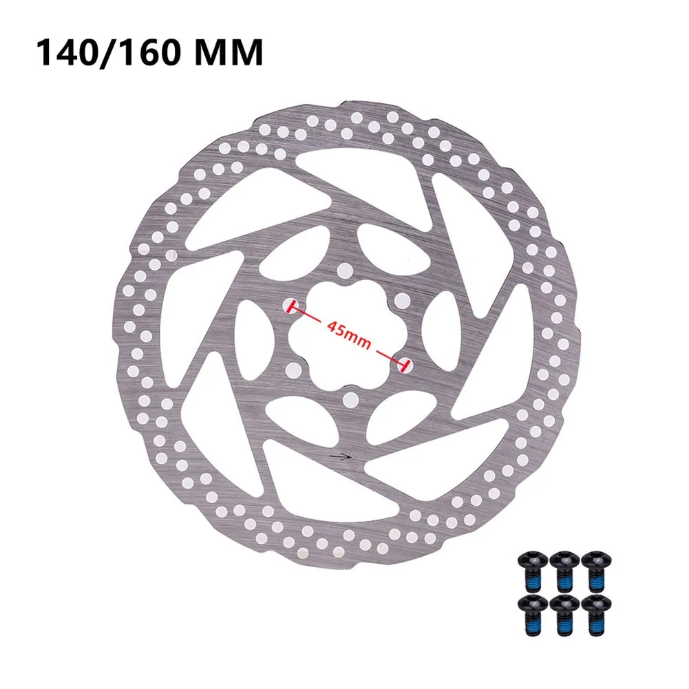 Bike Brake Disc Rotor 140/160mm Stainless Steel Disc Brake With 6 Bolts Mountain Bike Brake Accessories
Bike Brake Disc Rotor 140/160mm Stainless Steel Disc Brake With 6 Bolts Mountain Bike Brake Accessories