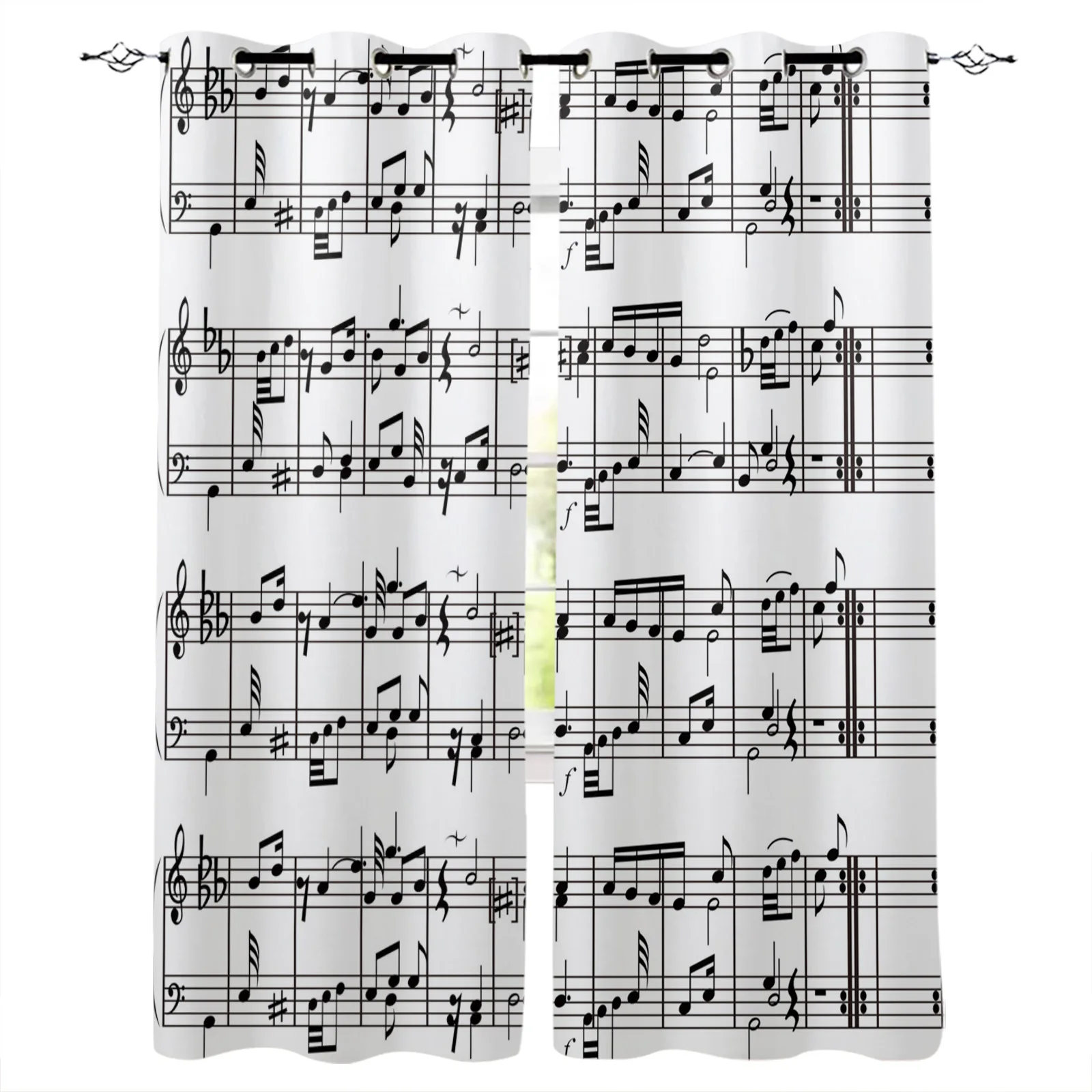 Светонепроницаемые шторы Tab Music Note, черные и белые, для спальни, гостиной, украшение для дома для детей, подарок для девочек и мальчиков
Светонепроницаемые шторы Tab Music Note, черные и белые, для спальни, гостиной, украшение для дома для детей, подарок для девочек и мальчиков