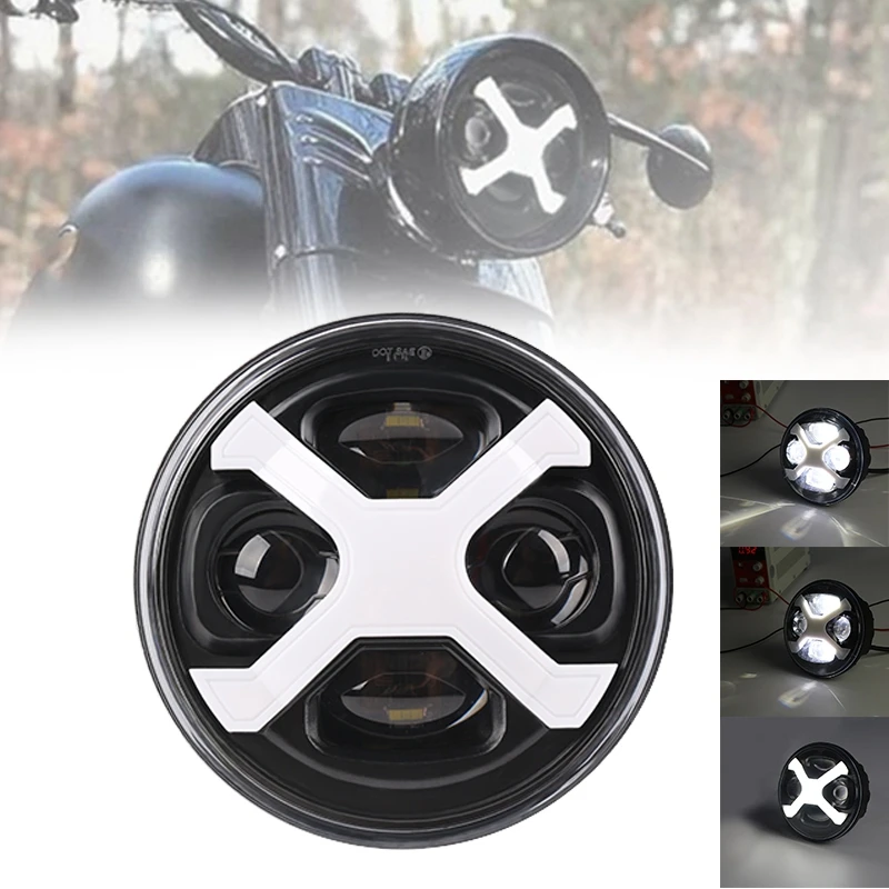 5.75 Inch 40W LED Lamp Spider Design Motorcycle Headlight With High/Low Beam For Harley FXR2, R3, R4 FLSTSB FLSTSC FLSTSE
5.75 Inch 40W LED Lamp Spider Design Motorcycle Headlight With High/Low Beam For Harley FXR2, R3, R4 FLSTSB FLSTSC FLSTSE