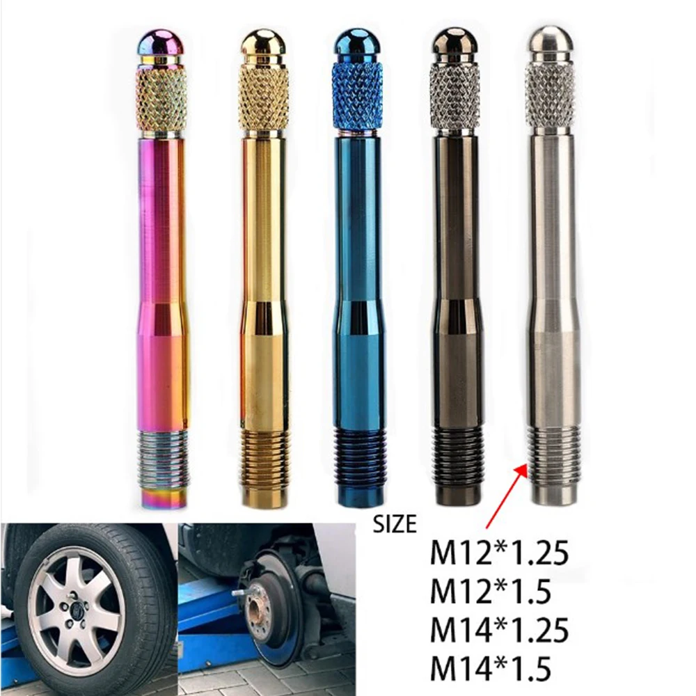 

Car Tire Positioning Pin Wheel Hub Installation And Removal Fixing Bolt Tool M12*1.5 M12*1.25 M14*1.25 M14 *1.5 Wheel Nut