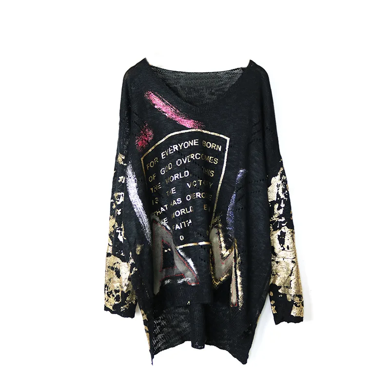 Hiphop Gold Print Knit Tops for Teens Girl Harajuku Plus Size womens clothes Vintage Print Jumpers Sweater Fall 2020 LT157S50
Hiphop Gold Print Knit Tops for Teens Girl Harajuku Plus Size womens clothes Vintage Print Jumpers Sweater Fall 2020 LT157S50
