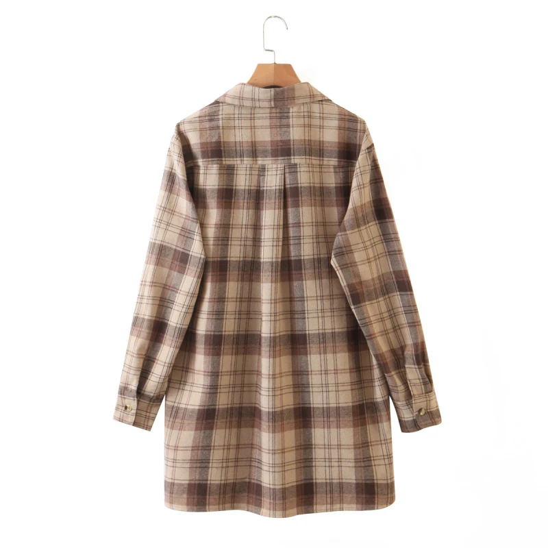 2020 Fashion Women Plaid Shirts Chic Checked Blouse Long Sleeve Female Casual Print Loose Cotton Tops Blusas
2020 Fashion Women Plaid Shirts Chic Checked Blouse Long Sleeve Female Casual Print Loose Cotton Tops Blusas