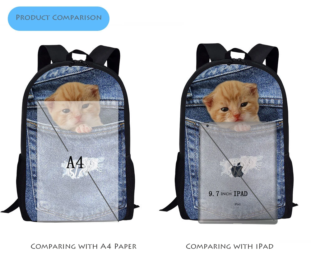 2019 New Christmas Deer Schoolbags Women Men's Travel Bag Art Backpack Polyester Boys Girls Book Gift Custom Mochila Escolar | Багаж и