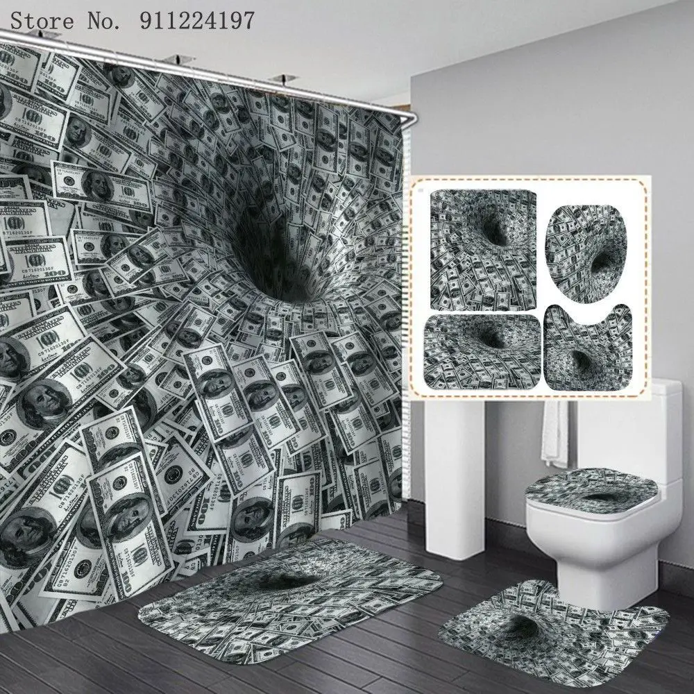 4-pieces 3D Milky Way Waterproof Shower Curtain Bathroom Non-slip Rug Set Black Hole Bath Carpets Toilet Seat Cover Floor Mat
4-pieces 3D Milky Way Waterproof Shower Curtain Bathroom Non-slip Rug Set Black Hole Bath Carpets Toilet Seat Cover Floor Mat