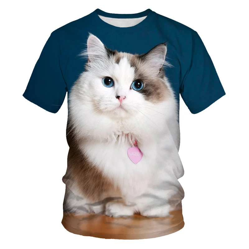 Cat Short Sleeve men T-Shirt Half Sleeve 3D Print T-Shirt Tops Men Women Pet T-shirt Size 6XL
Cat Short Sleeve men T-Shirt Half Sleeve 3D Print T-Shirt Tops Men Women Pet T-shirt Size 6XL