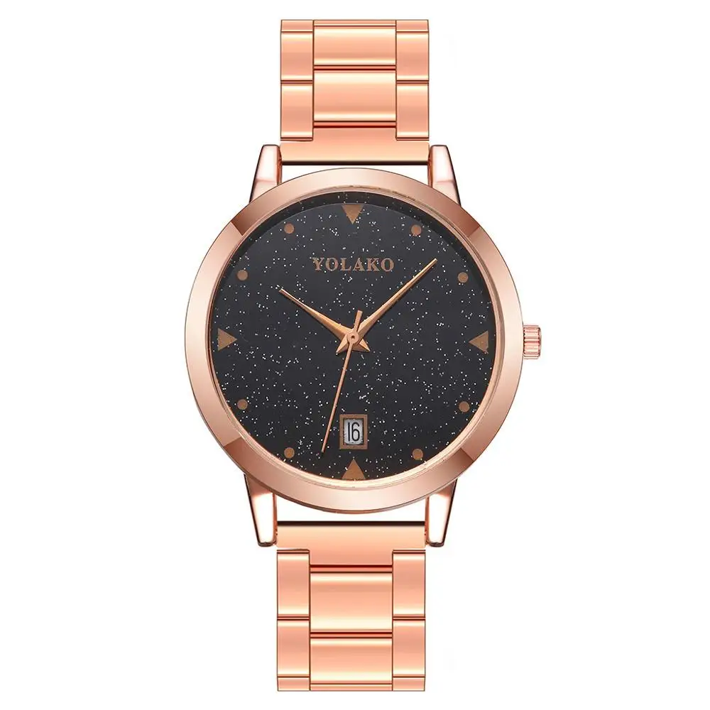 YOLAKO Women Sleek Minimalist Quartz Watch Ladies Stainless Steel Mesh Belt Watches Montre quartz femme
YOLAKO Women Sleek Minimalist Quartz Watch Ladies Stainless Steel Mesh Belt Watches Montre quartz femme