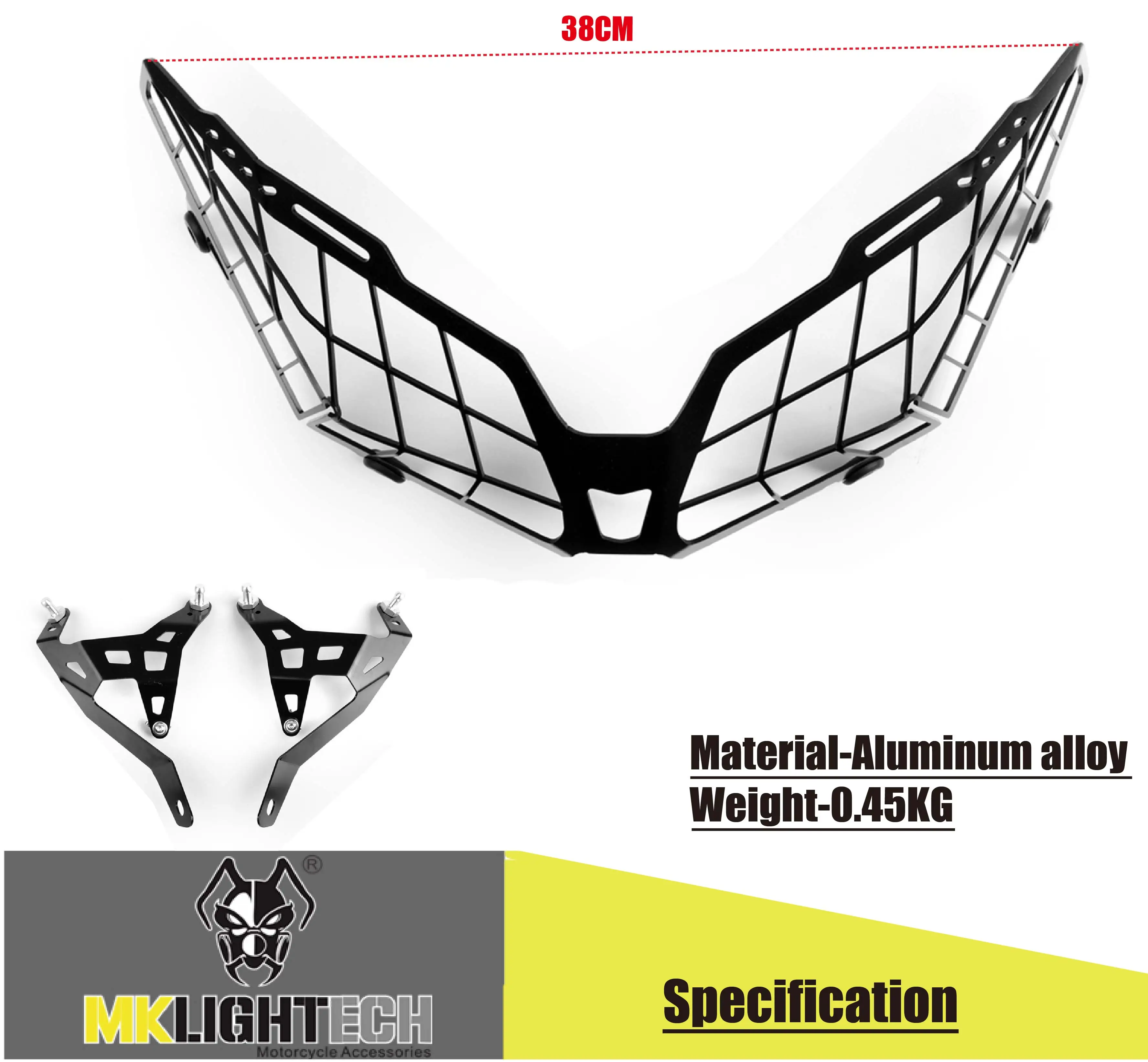 MKL IGHTECH FOR YAMAHA FJ-09 TRACER 900 MT-09 TRACER Headlight grille protective cover Decorative protective cover 2015-2019
MKL IGHTECH FOR YAMAHA FJ-09 TRACER 900 MT-09 TRACER Headlight grille protective cover Decorative protective cover 2015-2019