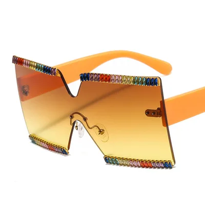 New side frame ocean lens integrated cross-mirror rhinestone sunglasses ladies sunglasses
New side frame ocean lens integrated cross-mirror rhinestone sunglasses ladies sunglasses