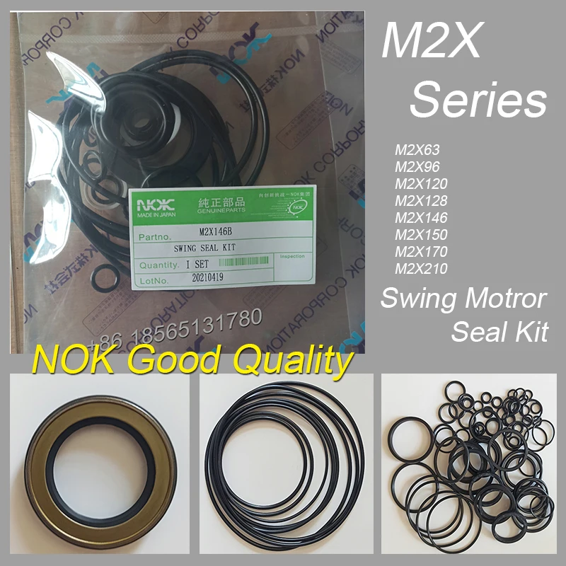 

M2X146B Swing Motor Seal Kit M2X63/96/120/128/146/150/170/210 Hydraulic Swing Motor Repair Kits for M2X Series Kawasaki