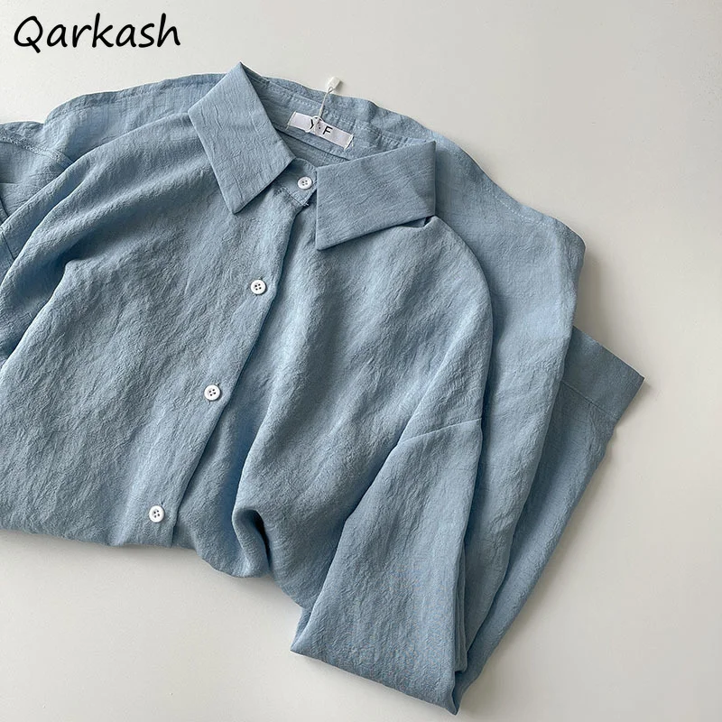 Long Sleeve Shirts Women Vintage Solid Summer Sunproof Chic All-match Harajuku Female Turn-down Collar Ulzzang Casual Tops New
Long Sleeve Shirts Women Vintage Solid Summer Sunproof Chic All-match Harajuku Female Turn-down Collar Ulzzang Casual Tops New