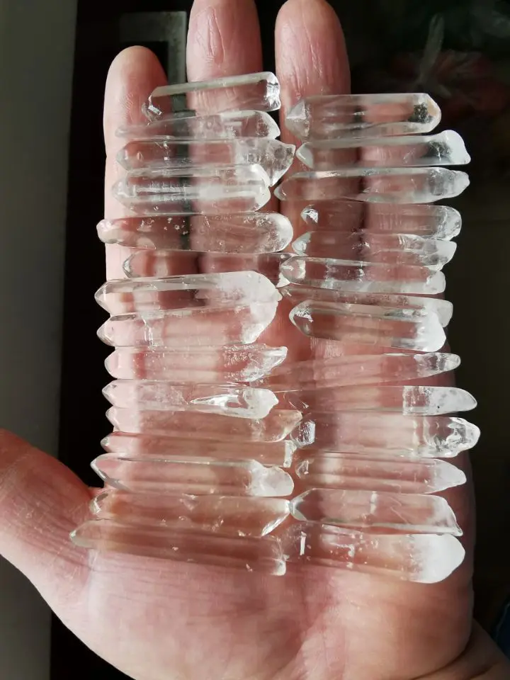 25 шт. натуральный прозрачный лемурианский кварцевый кристалл оригинальный