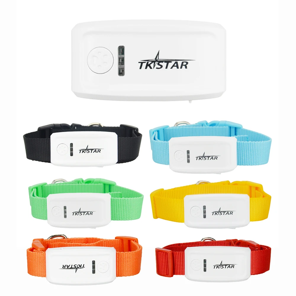 

100% Original tkstar Tracker TK909 pet gps gsm gprs tracker Locator GPS Tracking device with collar for dog cat free web APP