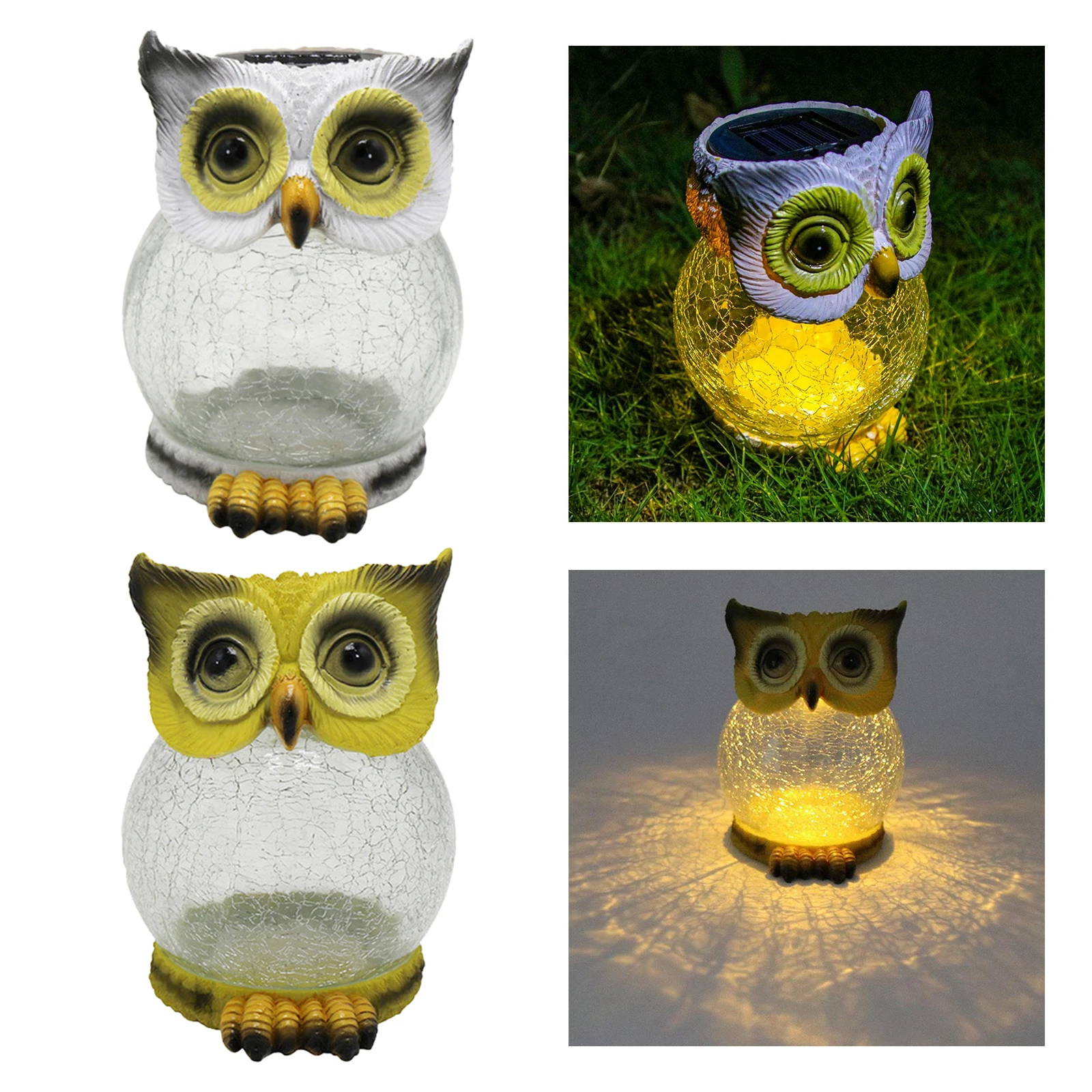 Resin Owl Garden Lights Handcrafted LED Solar Decorative Lights Garden Statue for Patios, Pools, Yard, Waterproof
Resin Owl Garden Lights Handcrafted LED Solar Decorative Lights Garden Statue for Patios, Pools, Yard, Waterproof