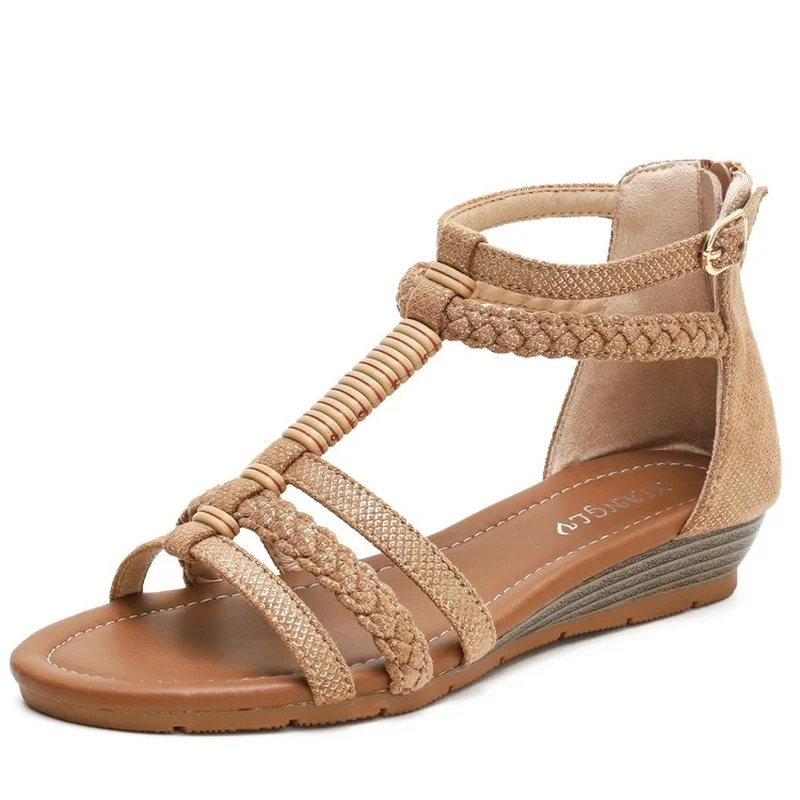 2021 Spring and Summer New Bohemian Ethnic Wind Rhinestones Retro Roman Thick-soled Tourism Vacation Wedge Sandals Women
2021 Spring and Summer New Bohemian Ethnic Wind Rhinestones Retro Roman Thick-soled Tourism Vacation Wedge Sandals Women