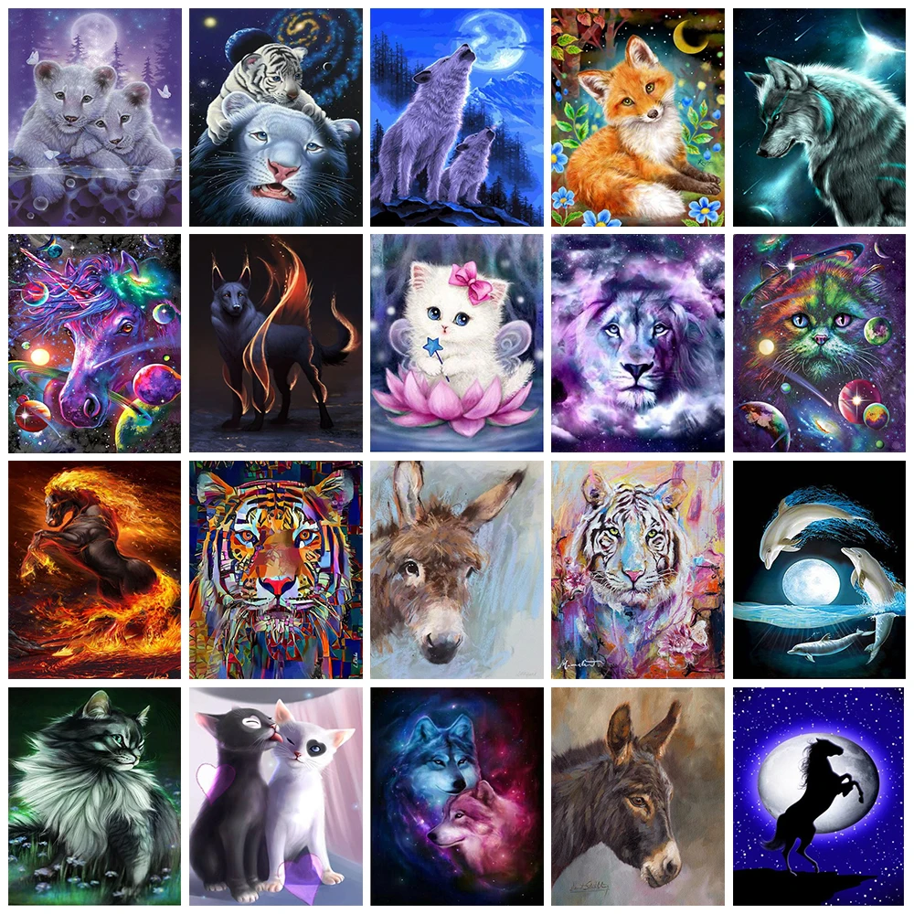 5D Diamond Painting Animal Wolf Cat Diamond Embroidery Tiger Lion Diy Round Diamond Mosaic Fox Cross Stitch Rhinestone Art Gift
5D Diamond Painting Animal Wolf Cat Diamond Embroidery Tiger Lion Diy Round Diamond Mosaic Fox Cross Stitch Rhinestone Art Gift