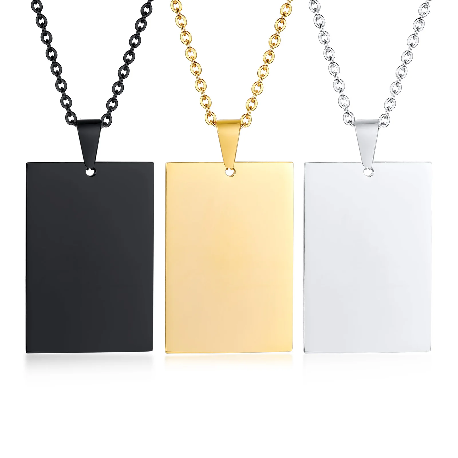 Engraving Personalised Men's Dog Tag Pendant Necklace Stainless Steel Jewelry Ideal Gift
Engraving Personalised Men's Dog Tag Pendant Necklace Stainless Steel Jewelry Ideal Gift