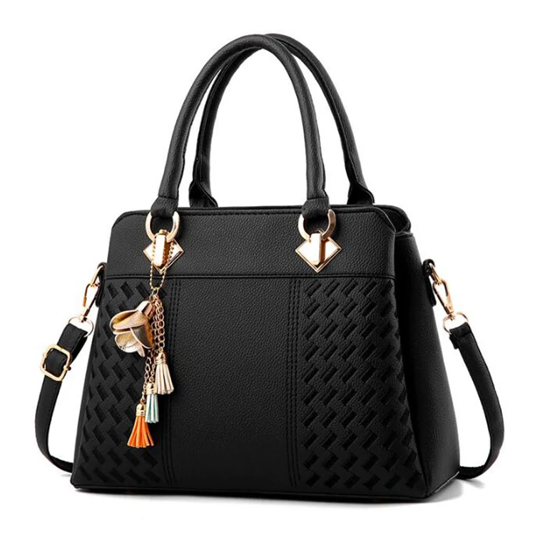 Fashion Ladies Handbag Tassel PU Leather Handbag Top Handle Embroidery Messenger Bag Shoulder Bag Ladies Simple Style Handbag
Fashion Ladies Handbag Tassel PU Leather Handbag Top Handle Embroidery Messenger Bag Shoulder Bag Ladies Simple Style Handbag