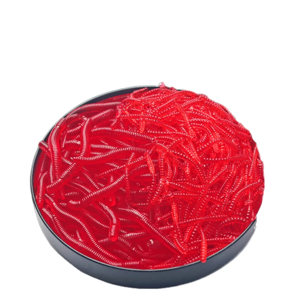 100pcs Lifelike Red Worm Soft Lure Earthworm Fishing Silicone Artificial Bait Fishy Smell Shrimp Additive Bass Carp
100pcs Lifelike Red Worm Soft Lure Earthworm Fishing Silicone Artificial Bait Fishy Smell Shrimp Additive Bass Carp