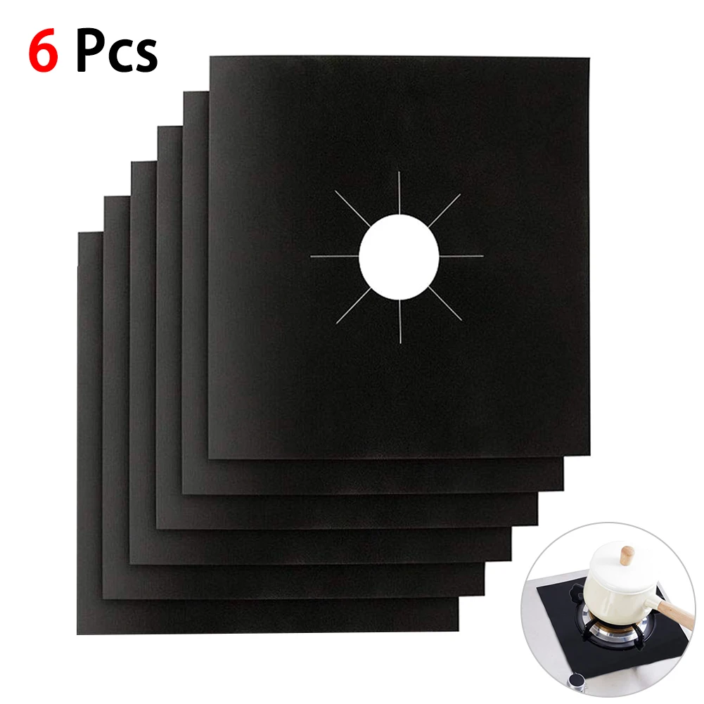 6pcs/set Gas Stove Protector Cooker cover liner Clean Mat Pad Kitchen Gas Stove Stovetop Protector Kitchen Accessories
6pcs/set Gas Stove Protector Cooker cover liner Clean Mat Pad Kitchen Gas Stove Stovetop Protector Kitchen Accessories