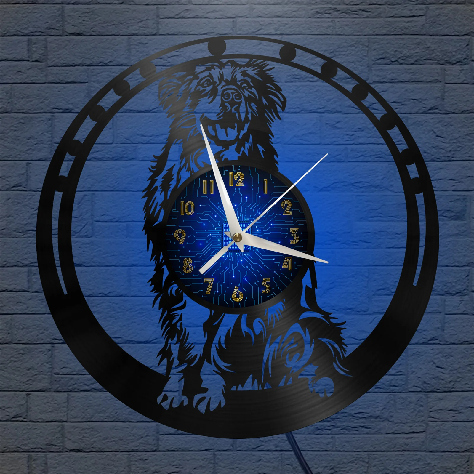 Bernese Mountain Dog Modern Design Home Decor Creativity 12 Inch Vinyl Record Wall Clock LED Dog Wall Decoration Clocks Wall Art
Bernese Mountain Dog Modern Design Home Decor Creativity 12 Inch Vinyl Record Wall Clock LED Dog Wall Decoration Clocks Wall Art