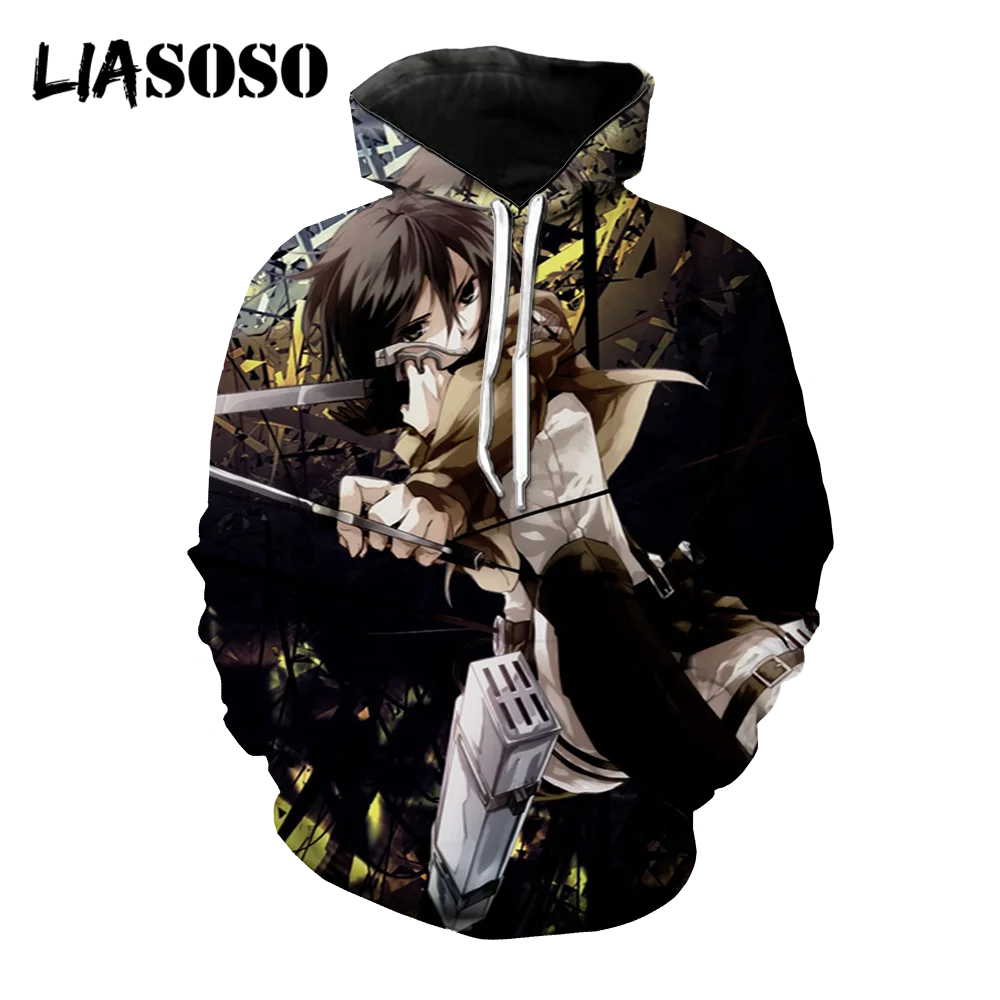 LIASOSO Anime Hoodies Attack on Titan Hoodie Sweatshirts Harajuku Streetwear Fashion Women Men Casual Clothes 3D Print Tracksuit
LIASOSO Anime Hoodies Attack on Titan Hoodie Sweatshirts Harajuku Streetwear Fashion Women Men Casual Clothes 3D Print Tracksuit