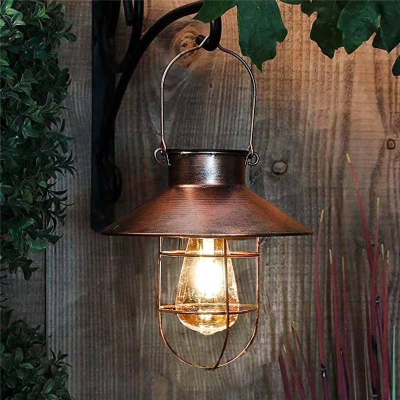 Retro Solar Lantern Outdoor Hanging Solar Light Vintage Solar Lamp With Warm White Bulb For Garden Yard Patio Xmas Party Decor
Retro Solar Lantern Outdoor Hanging Solar Light Vintage Solar Lamp With Warm White Bulb For Garden Yard Patio Xmas Party Decor