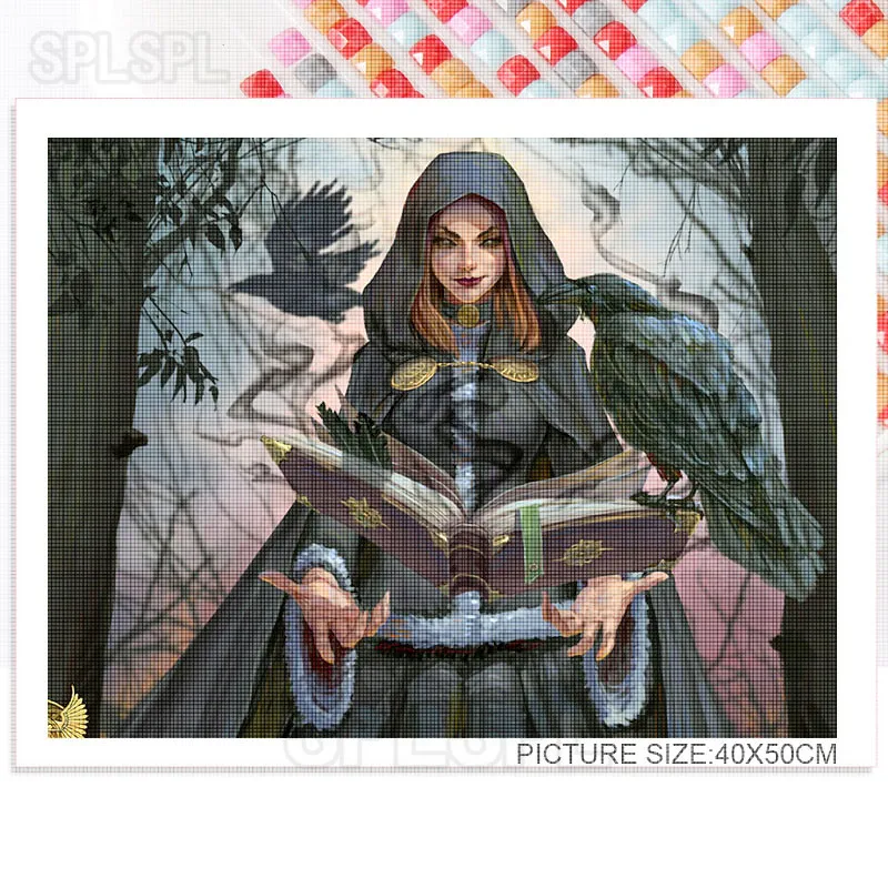 Cartoon Diamod Painting Magic Forest Witch Magic Crystal Ball White Hair Queen Home Decoration Niche Personality Bedroom Drawing
Cartoon Diamod Painting Magic Forest Witch Magic Crystal Ball White Hair Queen Home Decoration Niche Personality Bedroom Drawing