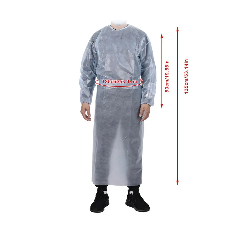 10PCS Disposable Protective Isolation Gown Clothing Factory Hospital Safety Clothing Indoor Outdoor Dustproof Coveralls 
10PCS Disposable Protective Isolation Gown Clothing Factory Hospital Safety Clothing Indoor Outdoor Dustproof Coveralls