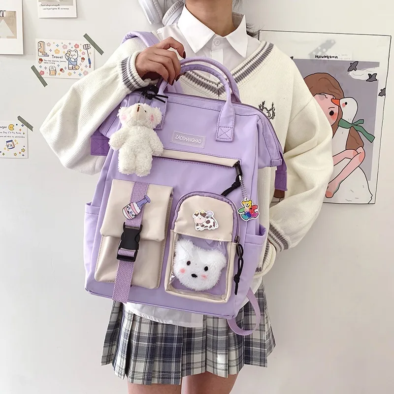 Cute Children Large Capacity Backpack Waterproof Nylon Female Schoolbag College Laptop Backpacks Kawaii Girl Travel Book Bags
Cute Children Large Capacity Backpack Waterproof Nylon Female Schoolbag College Laptop Backpacks Kawaii Girl Travel Book Bags