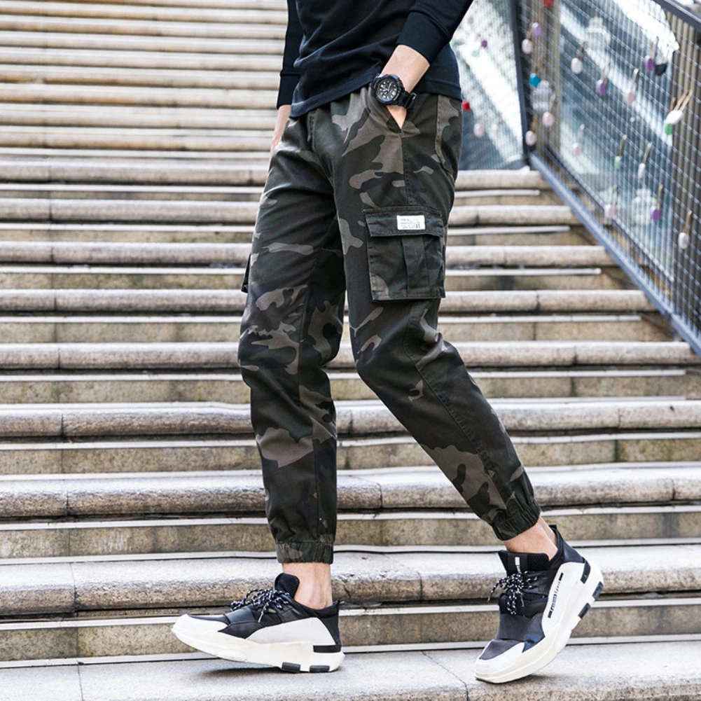 Camo Men Thin Multi-Pocket Ankle Tie Elastic Waist Straight Cargo Pants Trousers
Camo Men Thin Multi-Pocket Ankle Tie Elastic Waist Straight Cargo Pants Trousers