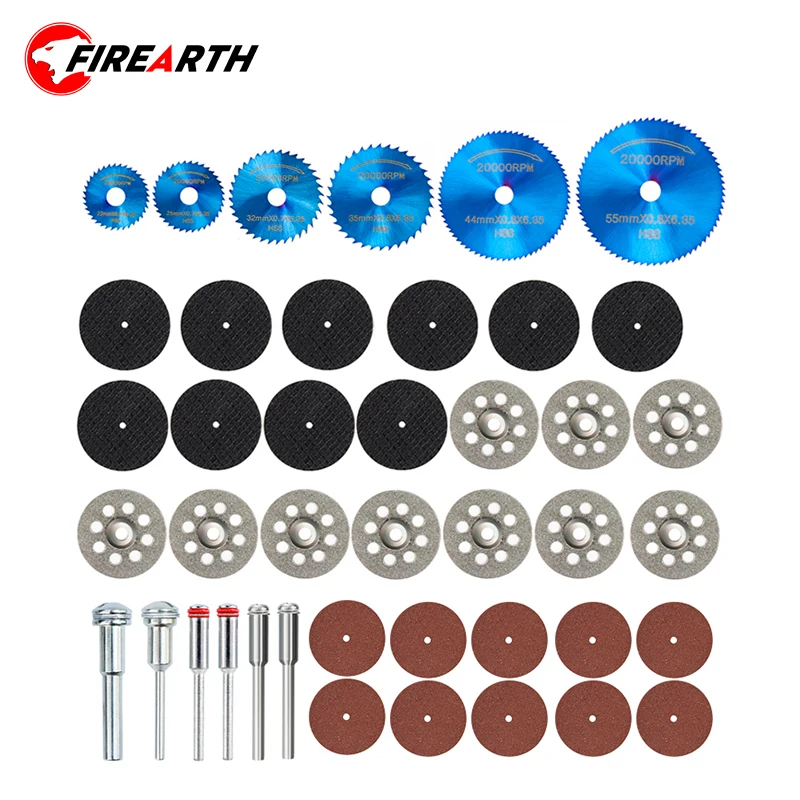 42PCS Circular Saw Blade Set Diamond Cutting Disc Metal Cut Off Wheel HSS Saw Disc for Rotary Tool Woodworking Tools
42PCS Circular Saw Blade Set Diamond Cutting Disc Metal Cut Off Wheel HSS Saw Disc for Rotary Tool Woodworking Tools