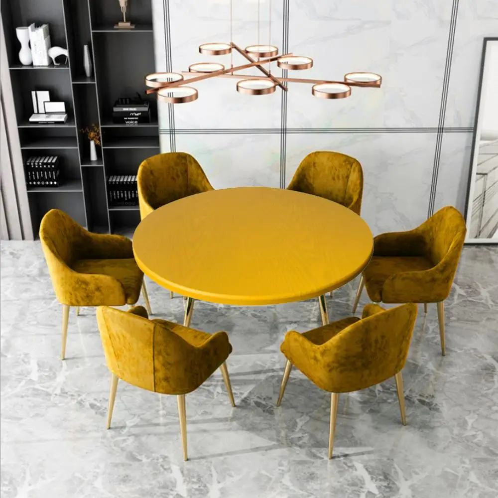 Round Elastic Table Cover Cloth Protector Waterproof Polyester Tablecloth Catering Fitted Table Cover with Elastic Edged 120cm 
Round Elastic Table Cover Cloth Protector Waterproof Polyester Tablecloth Catering Fitted Table Cover with Elastic Edged 120cm