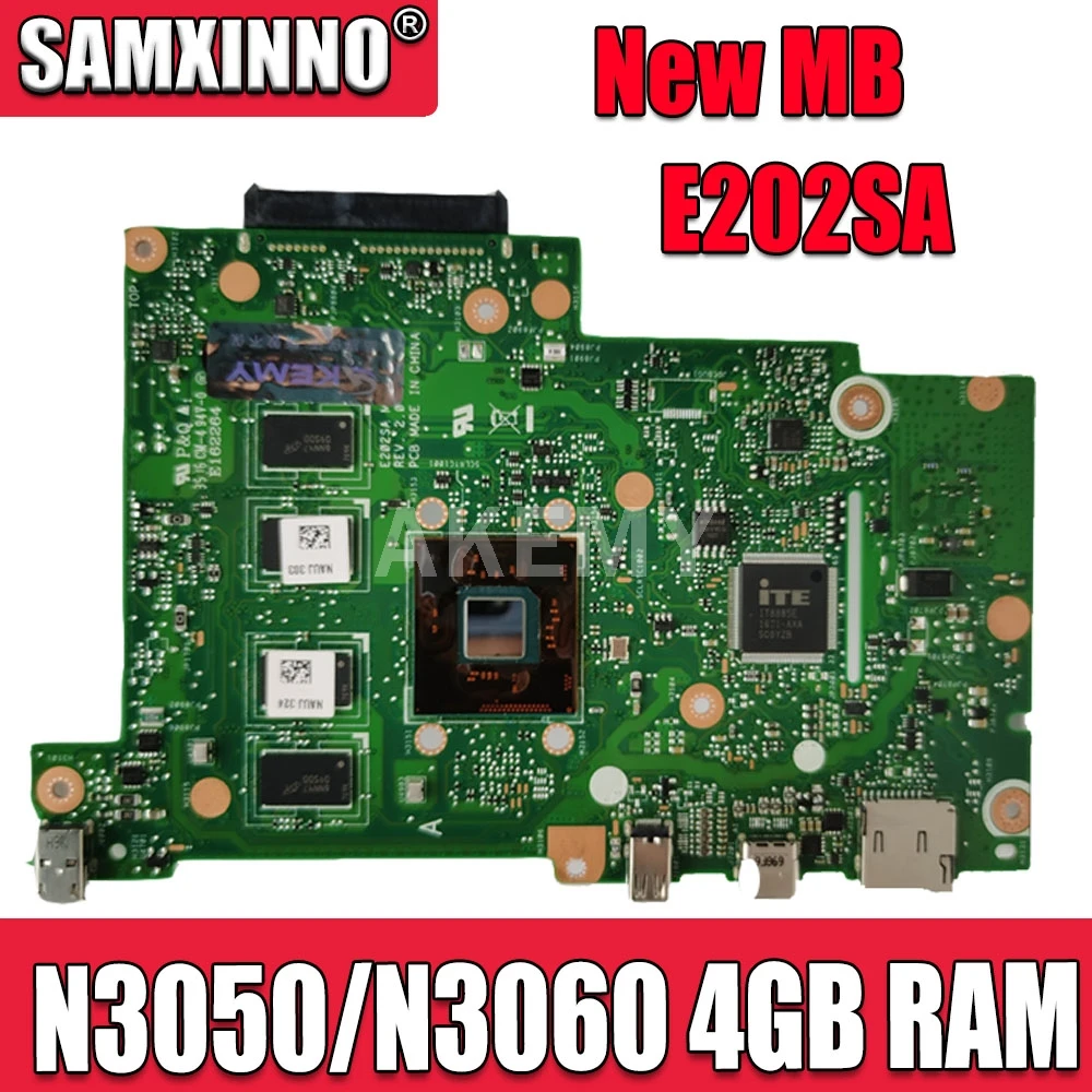 Материнская плата для ноутбука Akemy New E202SA Материнская плата asus EeeBook E202S E202SA N3050 N3060 CPU 4GB RAM
Материнская плата для ноутбука Akemy New E202SA Материнская плата asus EeeBook E202S E202SA N3050 N3060 CPU 4GB RAM